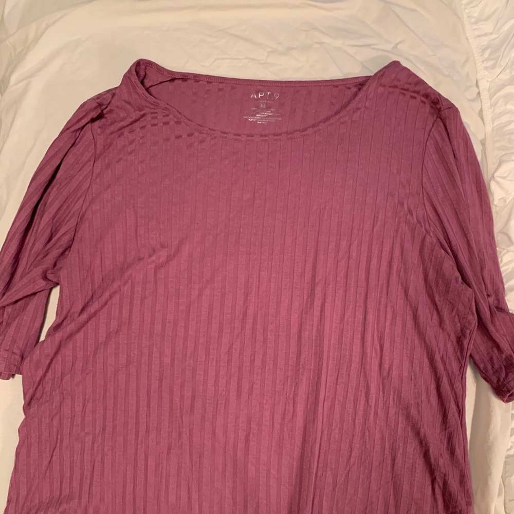 Apt.9 women’s pink quarter sleeve